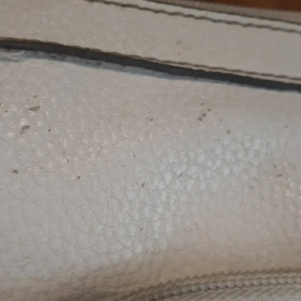 Tignanello Small White Pebbled Leather Crossbody | Organizer Purse Bag